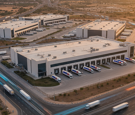 The image represents أهم التحديات في التوصيل السريع وكيف تتغلب عليها الشركات